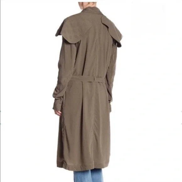• NEW • One Teaspoon • Dundee Quilted Trench Coat M - Picture 2 of 4
